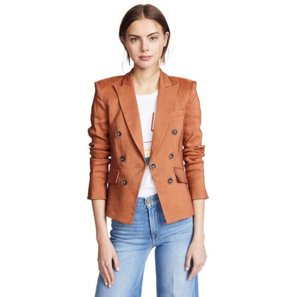 Veronica Beard "Diego" Dickey Blazer in Terracotta, size 4 - Picture 1 of 11